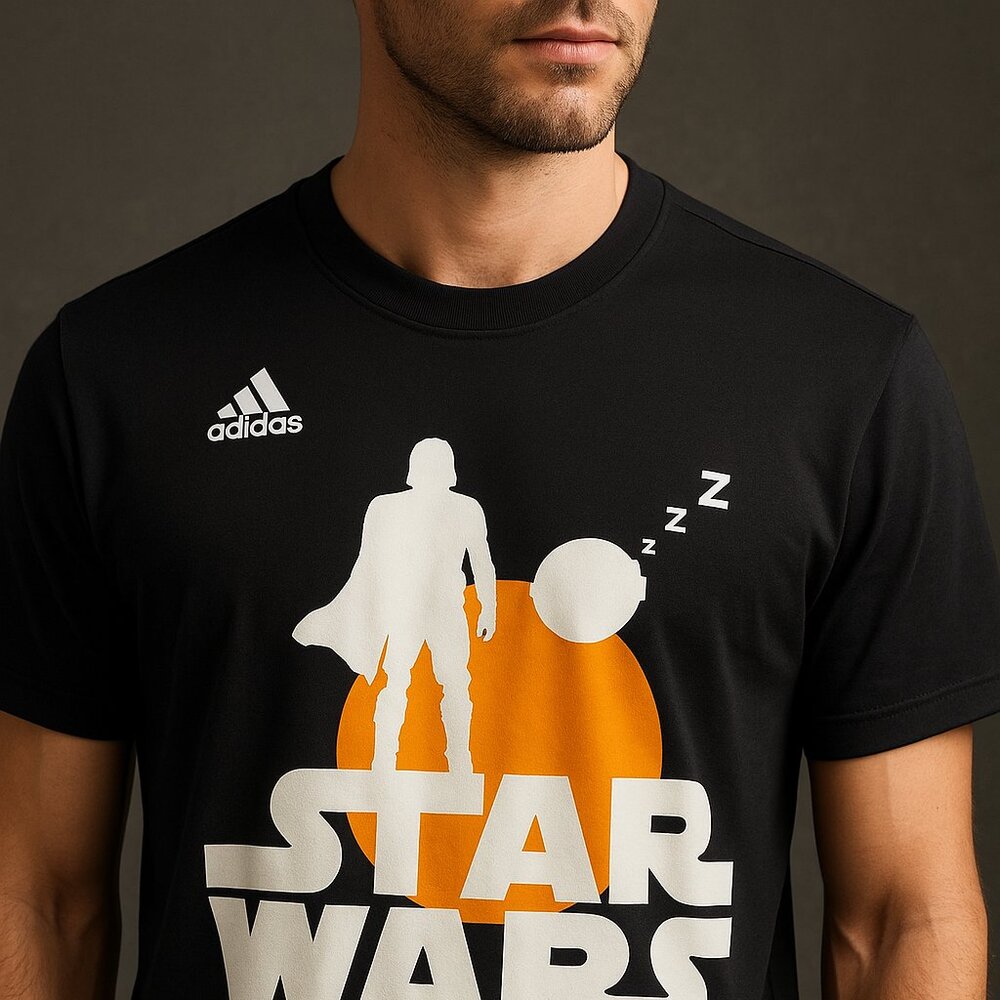 Adidas x Star Wars Black Graphic Tee – Size XL
